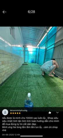 Thảm Cỏ Nhân Tạo 1.5cm ( 1 cây 50m2 )