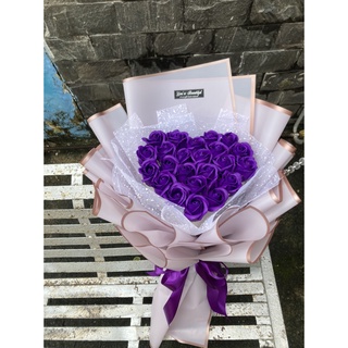Bó Hoa Hồng Trái Tim,  Tặng Sinh Nhật, Bouquet Of Flowers, Tặng Tốt Nghiệp (Bó Hoa Sáp)