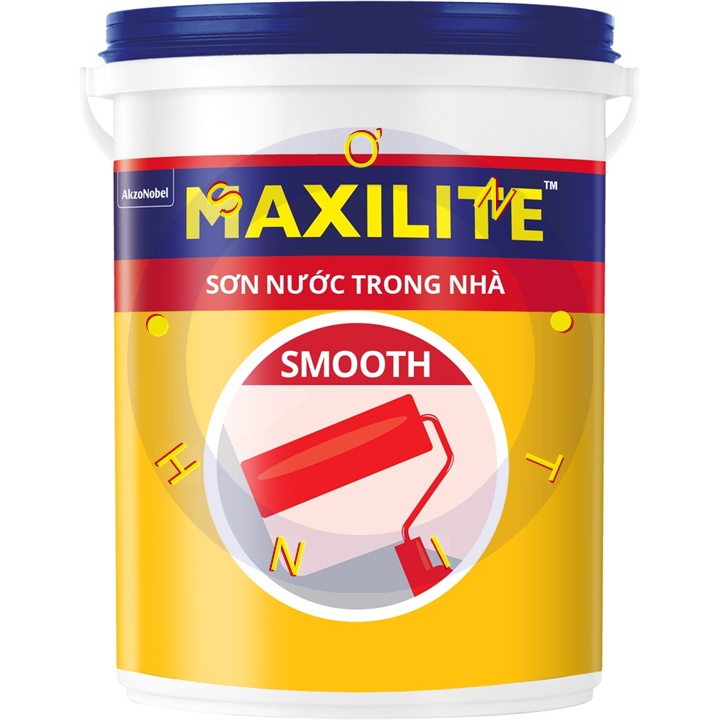 (Bán lẻ 1 kg) Sơn tường MAXILITE SMOOTH INTERIOR sơn nước nội thất màu trắng, hồng, xanh , kem sơn nước trong nhà