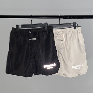 Quần short dáng rộng in chữ phản quang cá tính cho cặp đôi