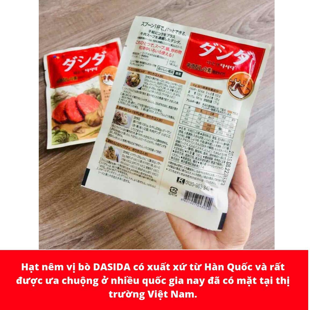 💥 ⚡ SẢN PHẨM CHÍNH HÃNG ( HẠT NÊM VỊ BÒ DASIDA HÀN QUỐC 100G