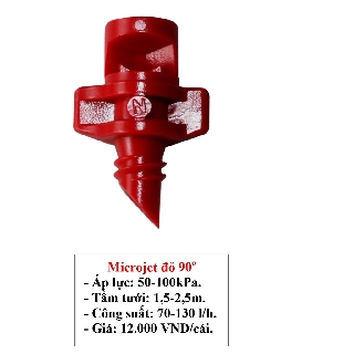 Béc tưới phun mưa 90 độ (Toro Australia)