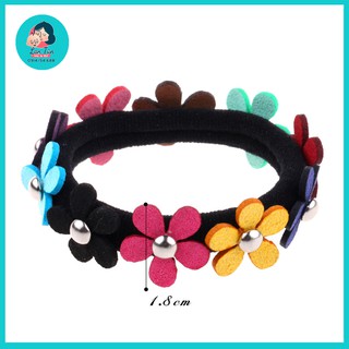 Dây buộc tóc gắn hoa Hàn Quốc