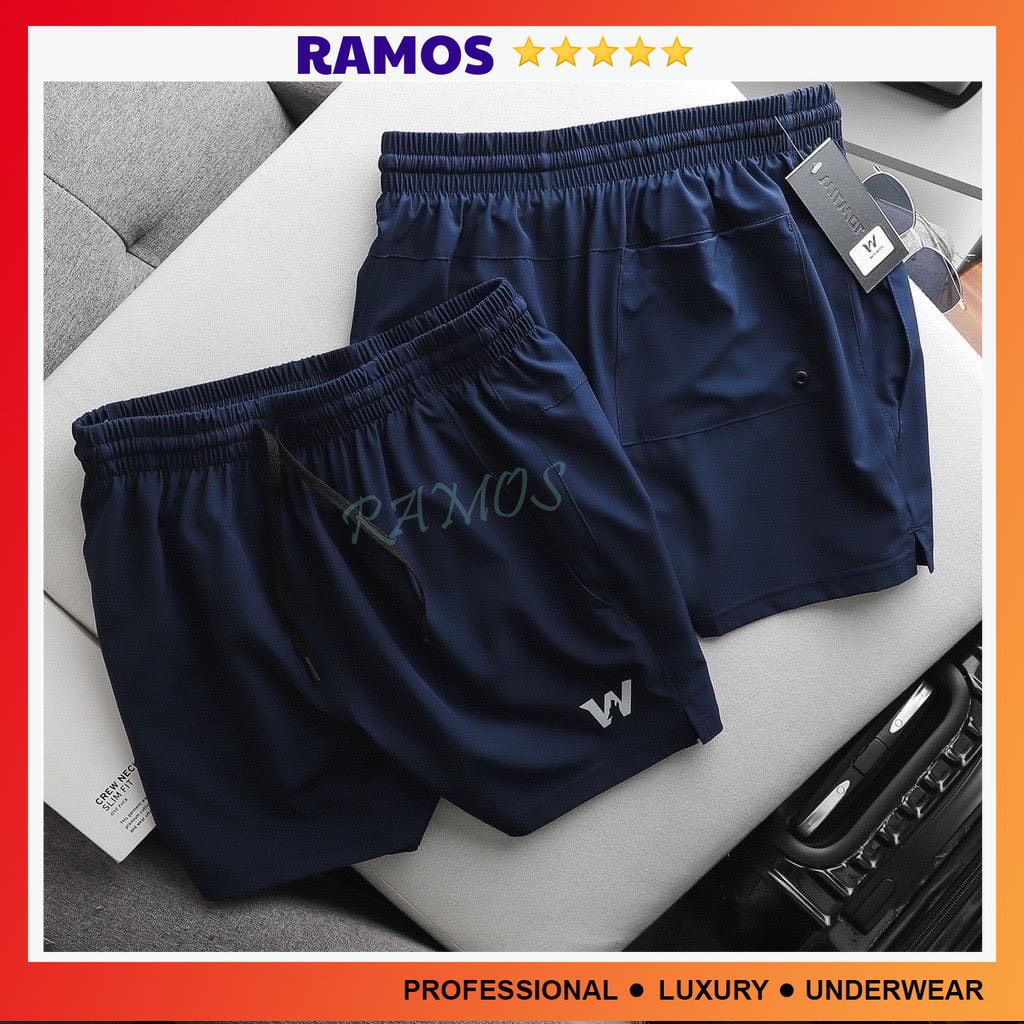 Quần short W thể thao nam thời trang, quần đùi nam mặc hàng ngày thoáng mát