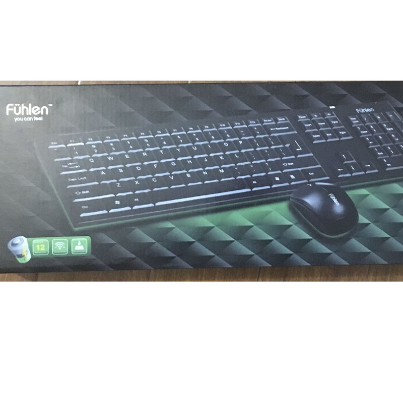 Bộ bàn phím chuột không dây Fuhlen A120G USB-Wireless