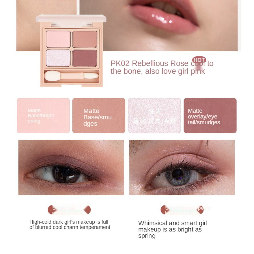 Bảng phấn mắt Into You kết hợp màu sắc thời trang