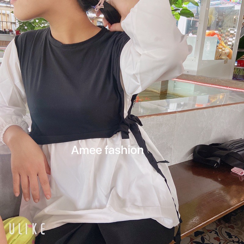 Áo kiểu nữ tay dài cực dễ thương