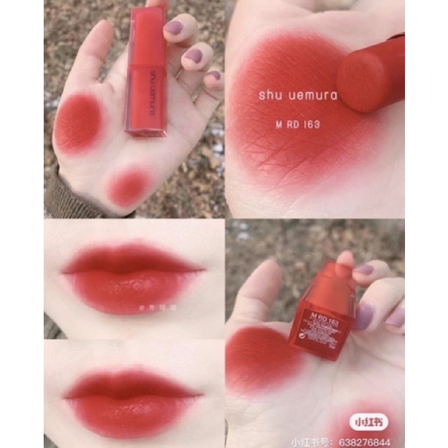 SON SHU UEMURA ROUGE LIMITED EDITION IRON REDS MRD 163 đỏ thuần vỏ đỏ