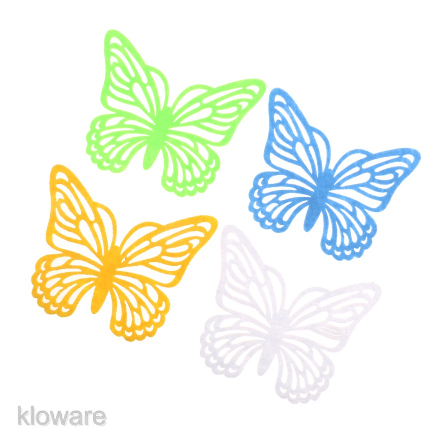 Bộ 4 Đế Lót Ly Chịu Nhiệt Hình Bướm Phục Sinh