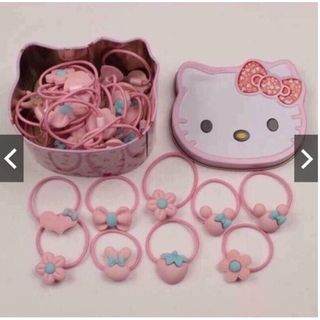 HỘP SẮT CHUN BUỘC TÓC KITTY CHO BÉ YÊU