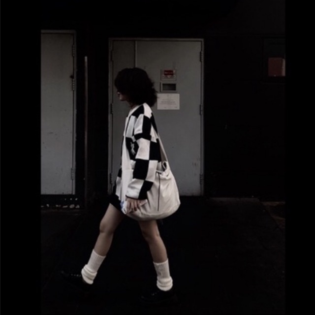Checker Sweater / áo len caro unisex phong cách đường phố