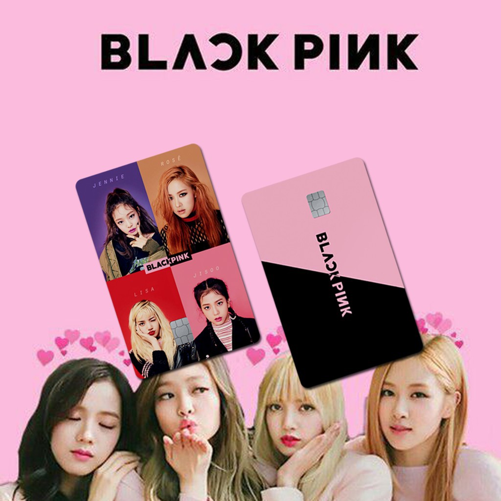 MIẾNG DÁN SKIN/ STICKER thẻ ATM, chung cư, thẻ xe ( BLACKPINK ) | TUTA CARDS