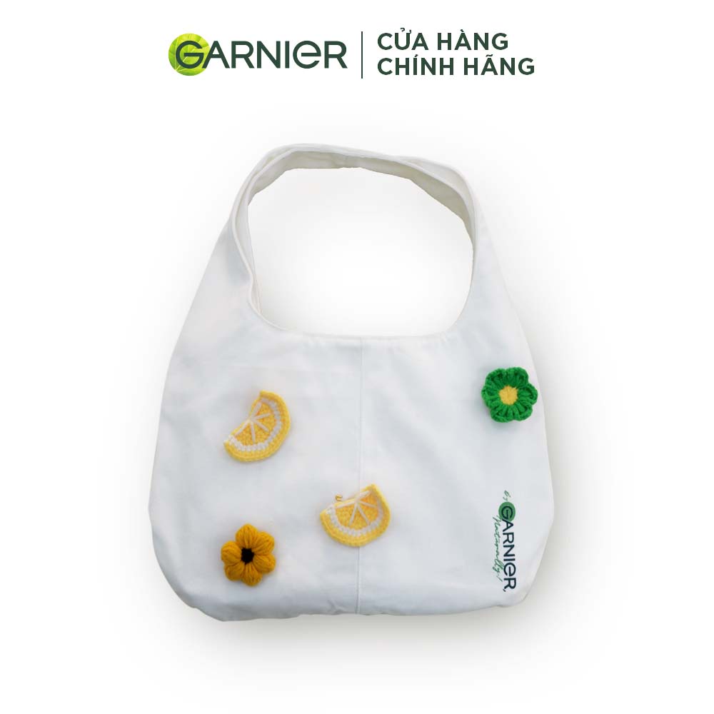 [HB Gift - Quà tặng không bán] Túi tote Garnier với pin cài len xinh xắn - Gimmick