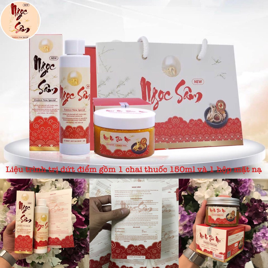 Ngọc Sâm Bộ Mặt Nạ Pha Sẵn Ngừa Mụn Trắng Da | BigBuy360 - bigbuy360.vn