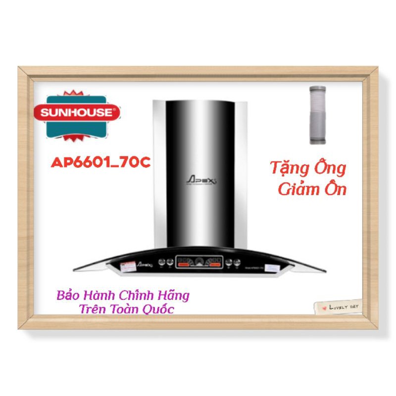 Máy Hút Mùi Kính Cong Cao Cấp SUNHOUSE APEX ABP6601