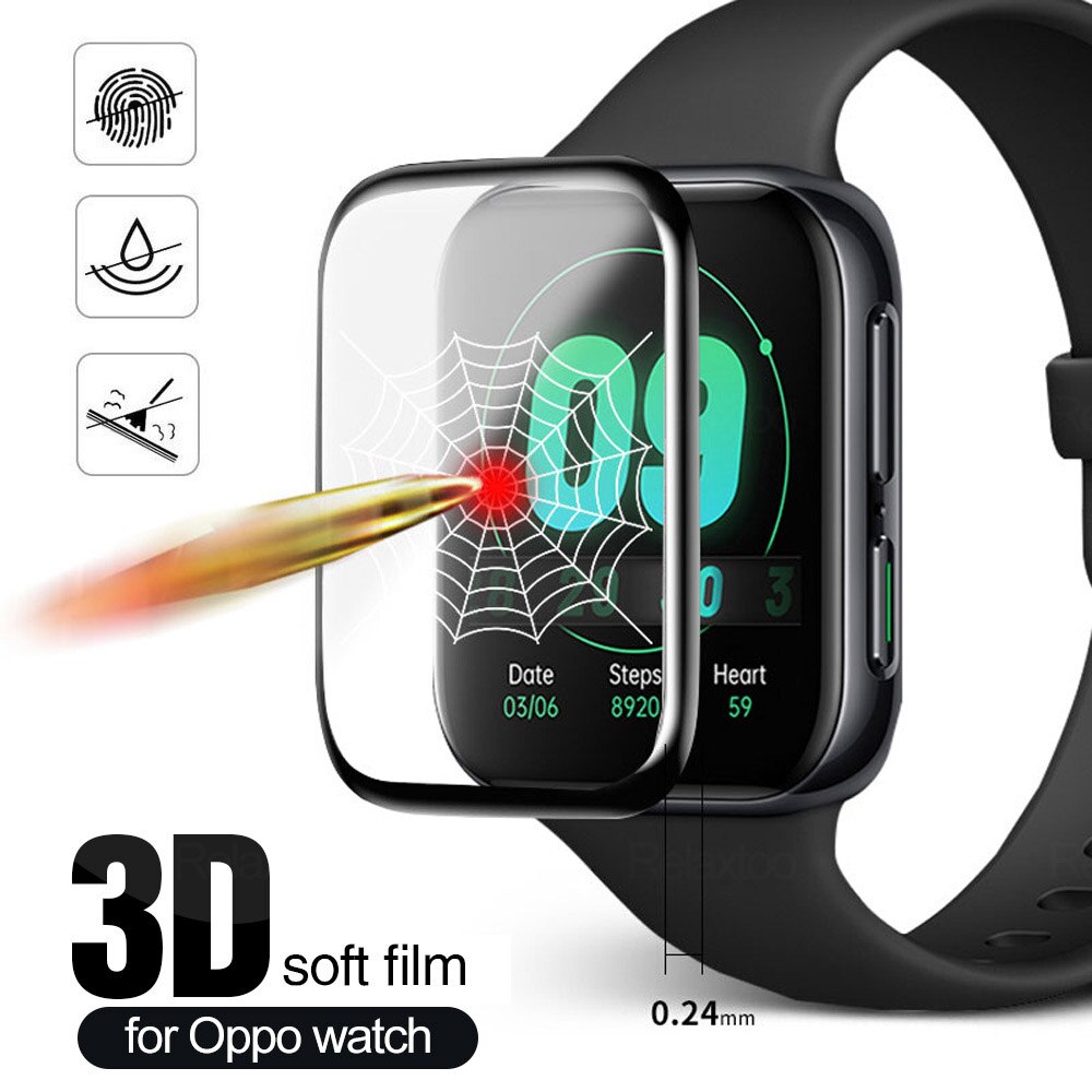 Miếng Dán TPU Mềm Bảo Vệ Toàn Màn Hình Cho OPPO Watch 41mm 46mm