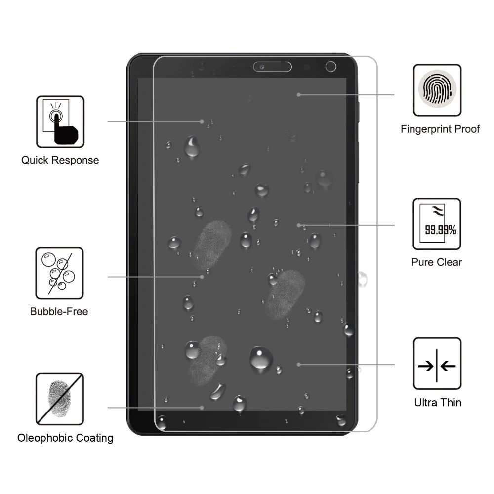 Kính Cường Lực Samsung Tab A Plus 8.0 Spen 2019 P205 9H-0.26mm
