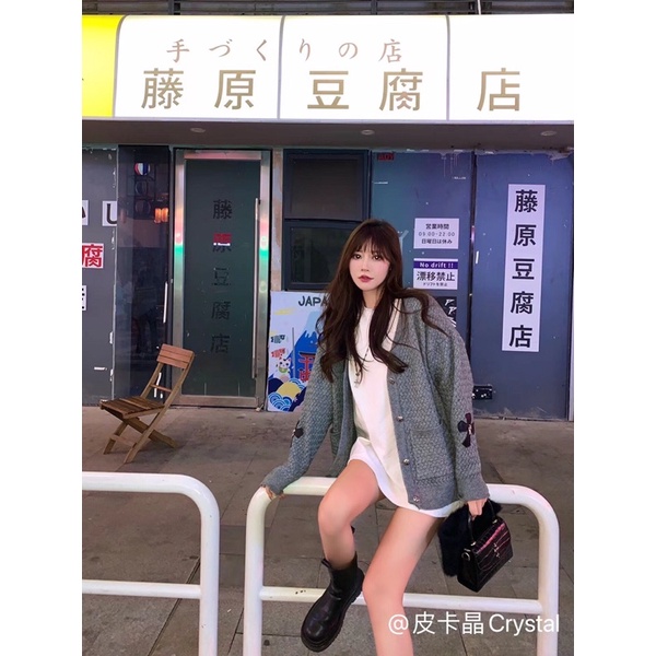 Áo khoác len cardigan thời trang thêu logo thương hiệu Chrome Hearts 2021 cao cấp