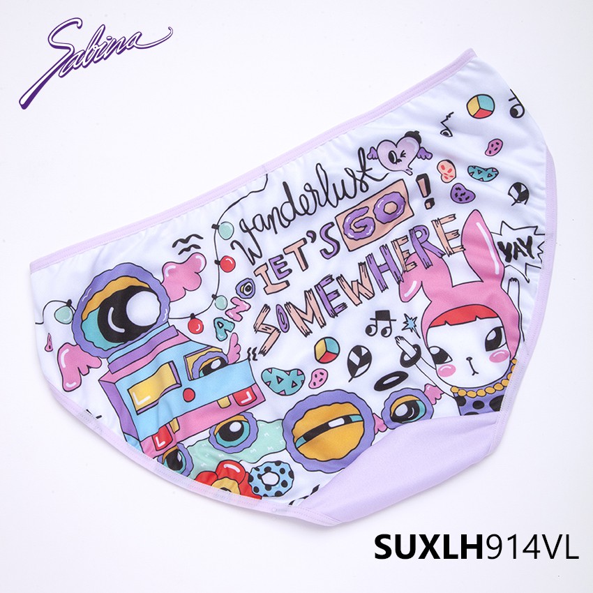 Combo Áo Lót Mút Vừa Cup Ngang Và Quần Đồng Bộ Phối Hoa Văn Ano Collection By Sabina SBXLH914WH+SUXLH914VL | BigBuy360 - bigbuy360.vn