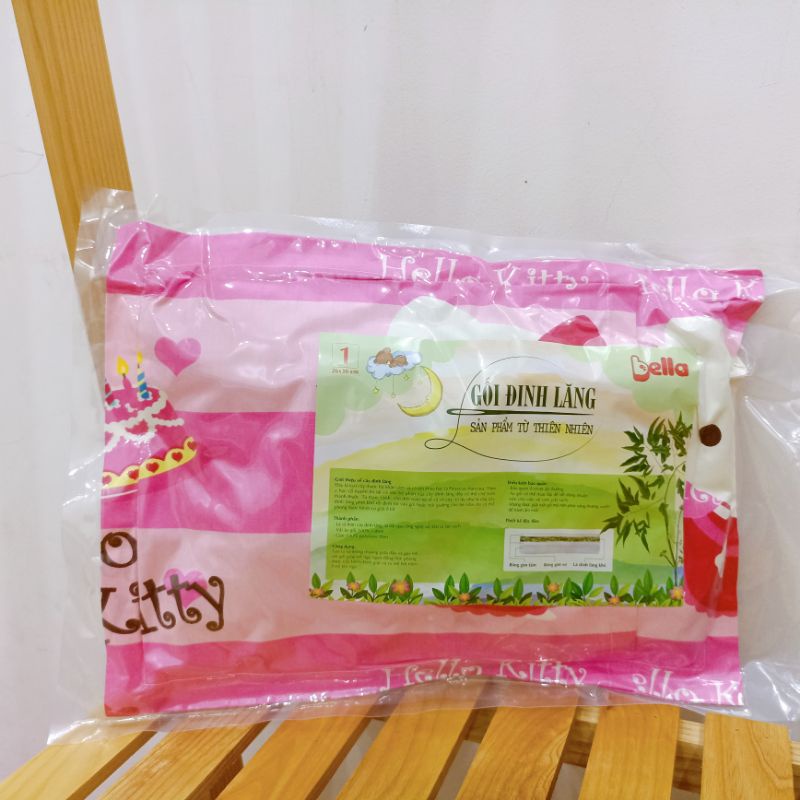 Gối đinh lăng cho bé giúp bé ngủ ngon, giảm giật mình, vỏ gối cotton Thắng Lợi mềm mát