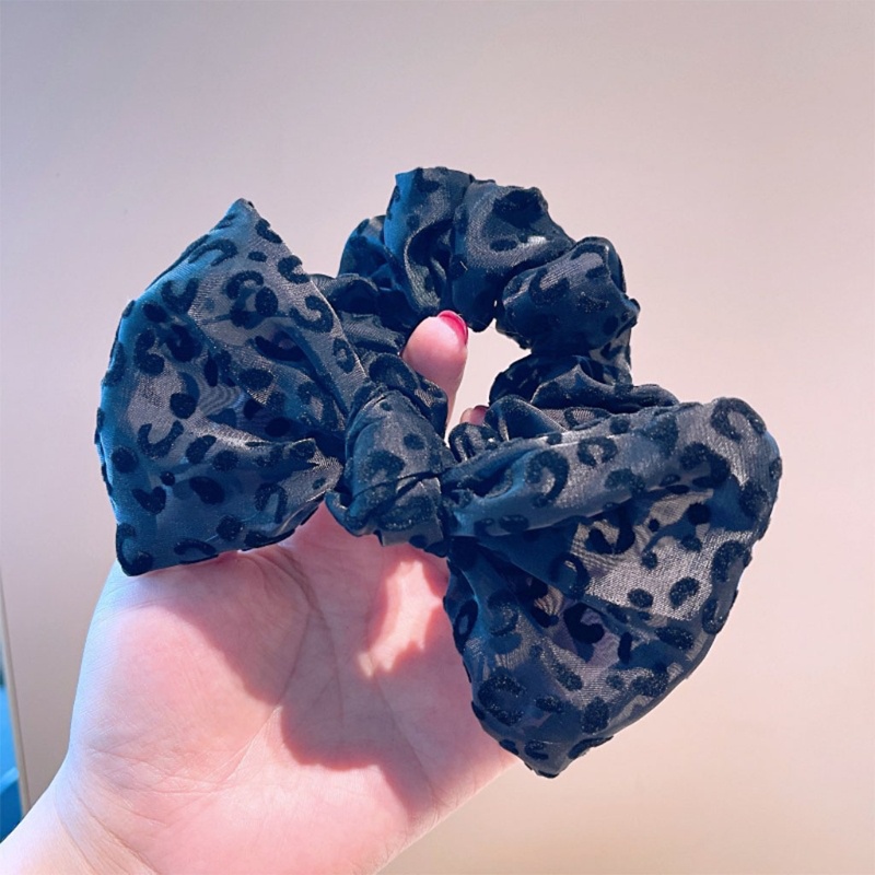 Băng Đô Cài Tóc Bản Lớn In Họa Tiết Da Báo Cổ Điển