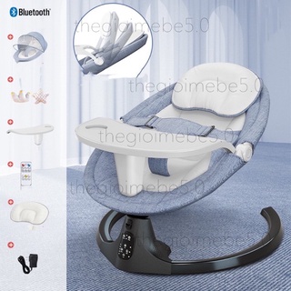 Nôi điện - nôi ru ngủ thông minh 3 trong 1 tích hợp bàn ăn dặm 3 chế độ nghiêng tuỳ chỉnh