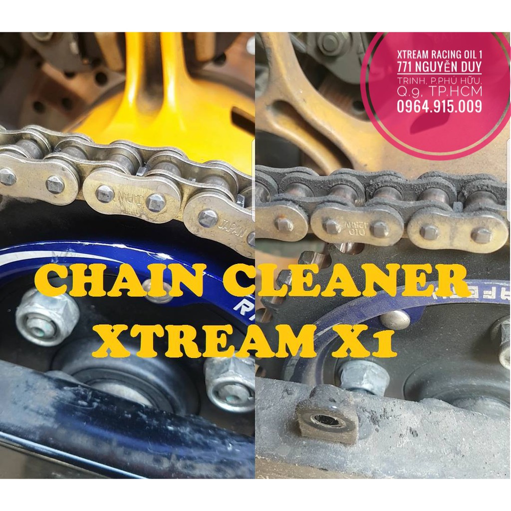 Combo chai xịt dưỡng sên xích Không Văng Giá Rẻ Xtra-50