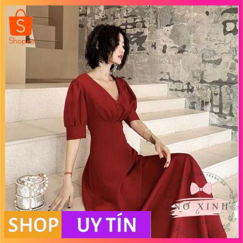 [VNXK] - Váy Maxi Tay Phồng Cao Cấp Loại 1 Có Size M-L-XL ( ảnh + video thật ) - [PONY_HOUSE]