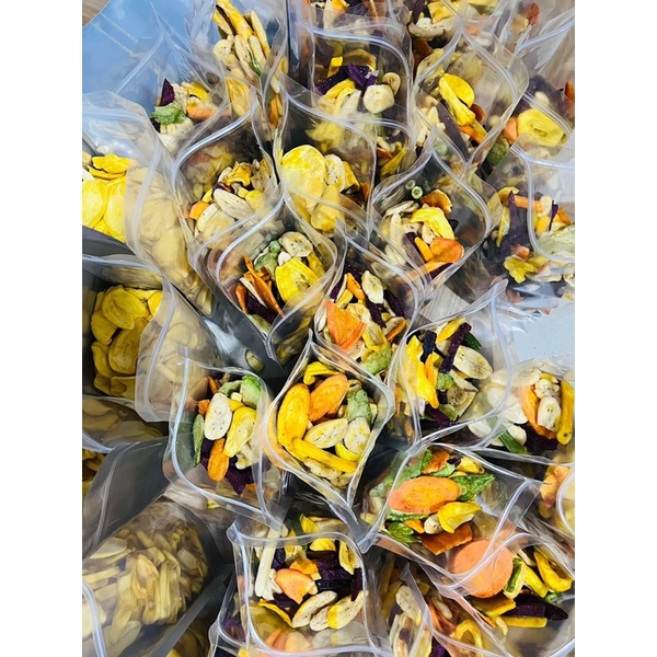 Trái cây sấy Trần Anh Food - Hoa quả sấy khô thập cẩm 500gr hàng loại 1 cao cấp