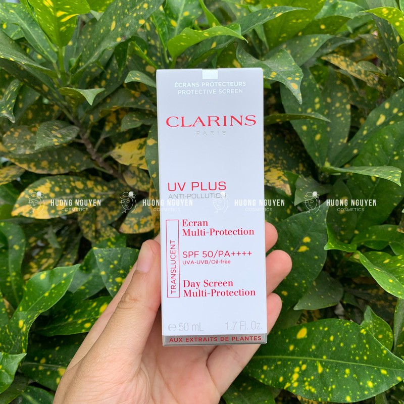 Kem Chống Nắng Clarins UV Plus Anti-Pollution SPF50 PA++++ Translucent 50ml Trắng
