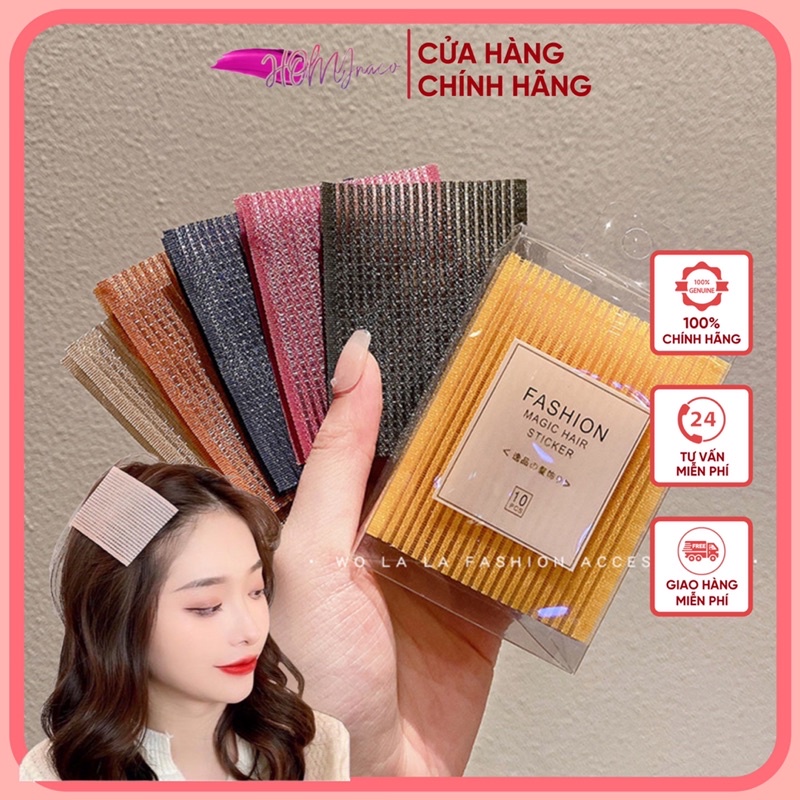 Miếng Dán Tóc làm phồng chân tóc màu pastel hot trend tiktok