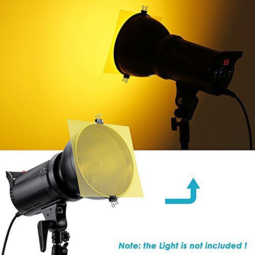 Bộ gel 8 màu chuyên nghiệp 30x30cm dành cho đèn studio, đèn led loai chịu được nhiệt cao