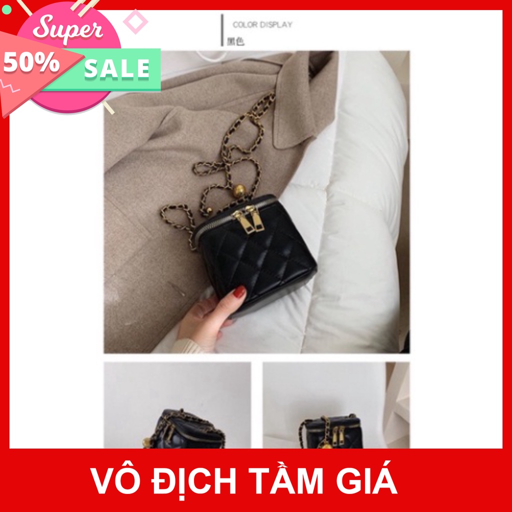 ` Túi Xách Cốp Chuông mii đeo chéo kiểu túi dễ thương đựng vừa mỹ phẩm, ví mini VG652