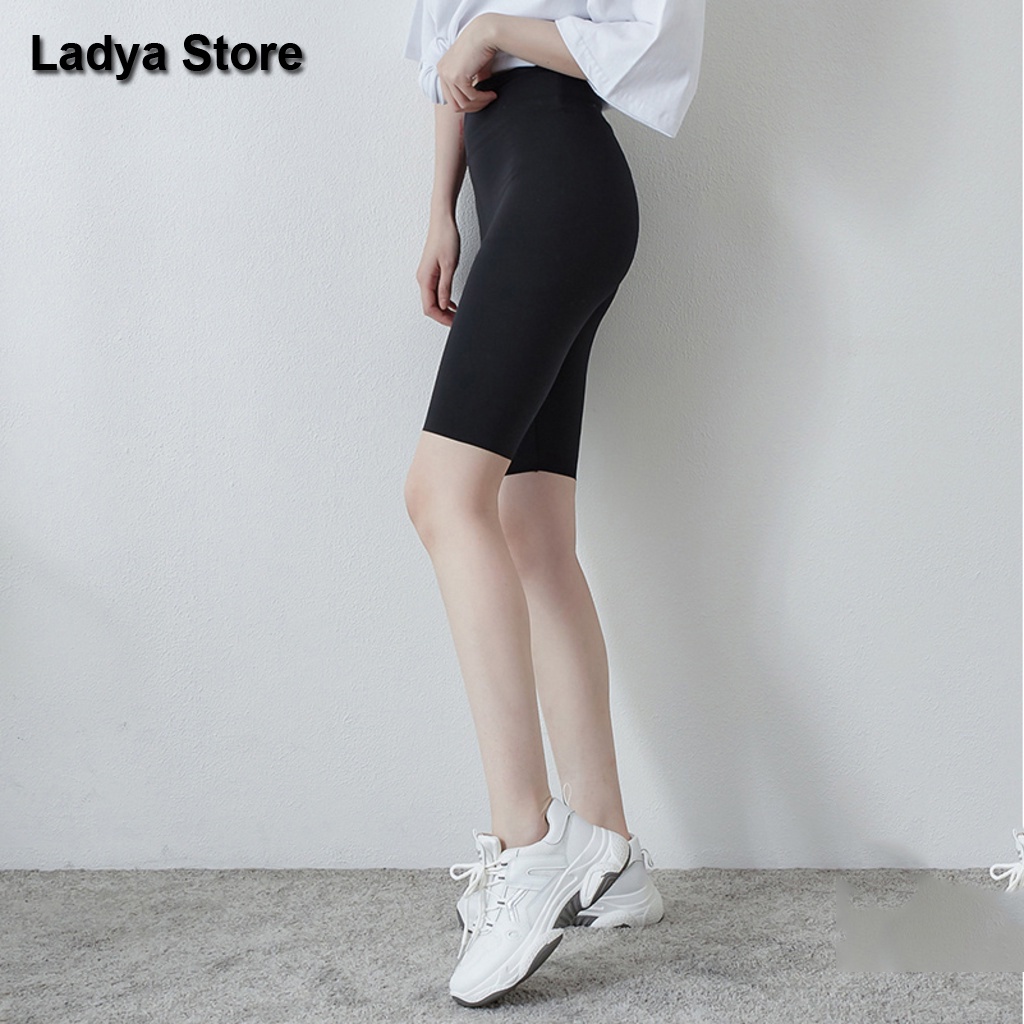 Quần legging ngố lửng nữ thun cao cấp chất liệu loại 1 nâng mông LADYA STORE | BigBuy360 - bigbuy360.vn