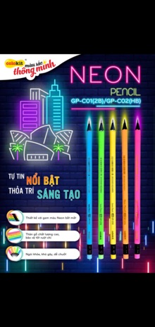 Bút chì gỗ 2B GP-C01 (vỉ 5cây)