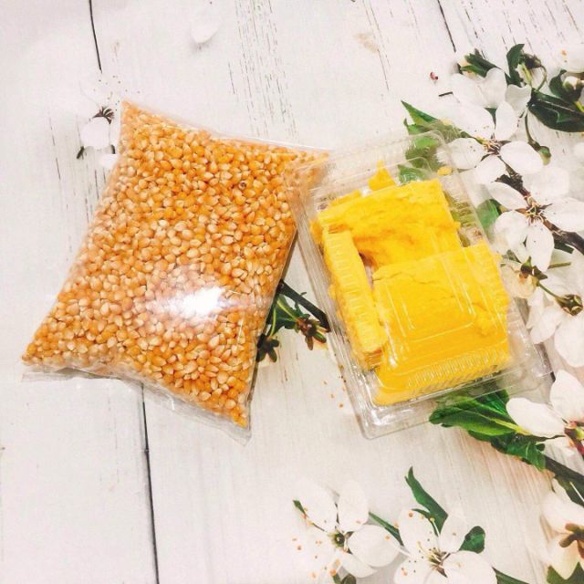 Set ngô bắp rang bơ(1kg ngô và 500gr bơ)