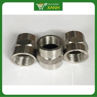 Đầu nối 2 đầu ren trong INOX đường kính D21