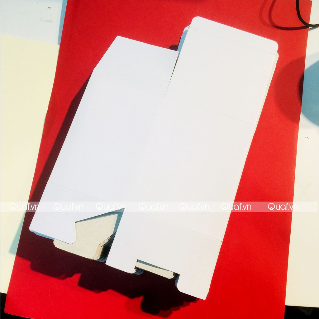 [8.5x10x12.5cm] Combo x50c hộp bìa duplex màu trắng đựng hàng - 250 G/M2