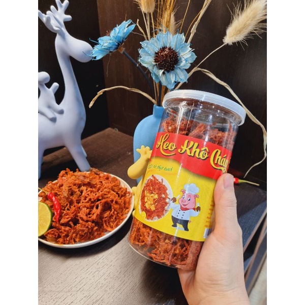 Túi 500g khô heo cháy tỏi bao ngon