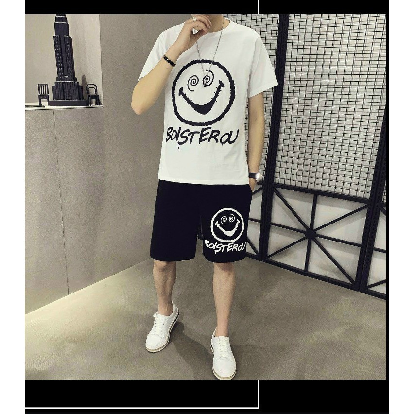 SET ĐỒ THUN LƯỚI NAM  IN HÌNH NGỘ NGHĨNH FORM <70KG | BigBuy360 - bigbuy360.vn