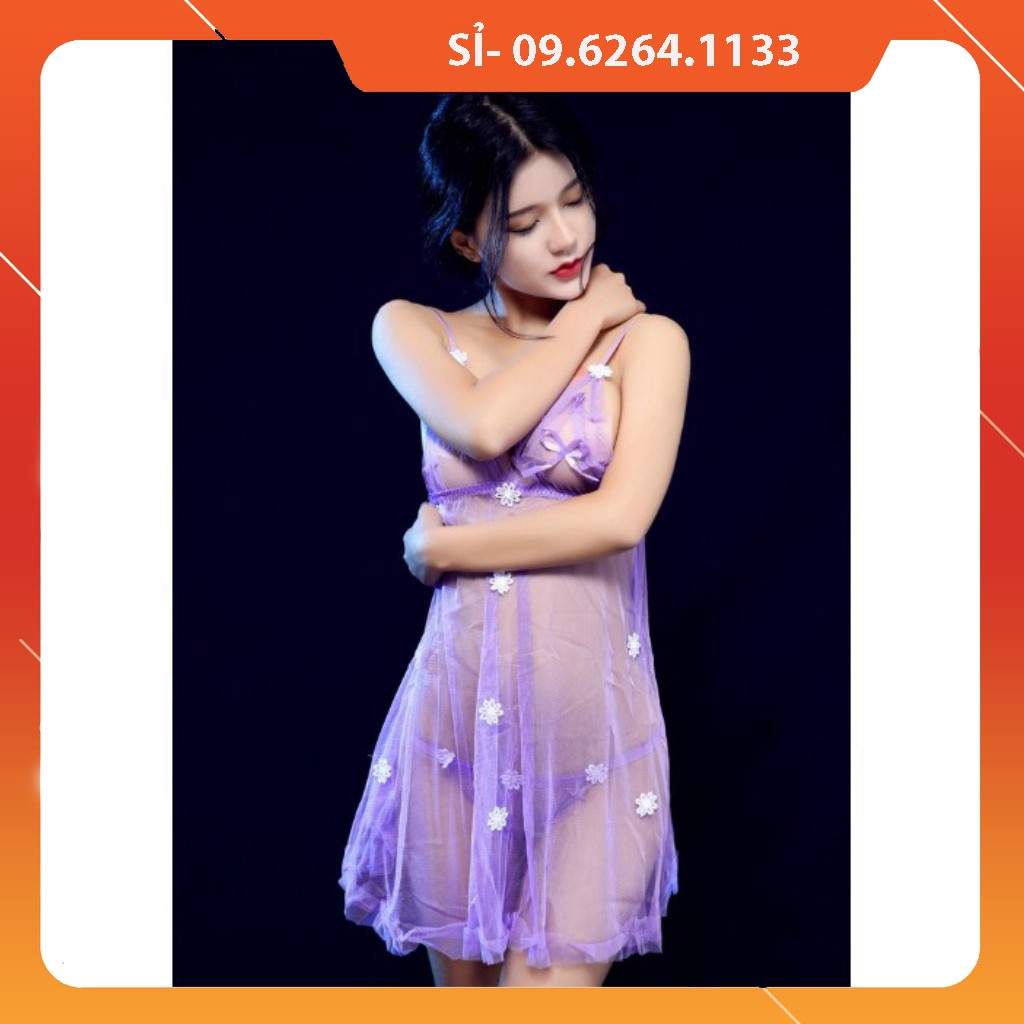 dễ thương gợi cảm Voan hoa nhí -Lẻ bằng sỉ t