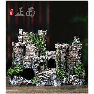 Mô hình lâu đài cổ trang trí bể thuỷ sinh, hồ cá cảnh