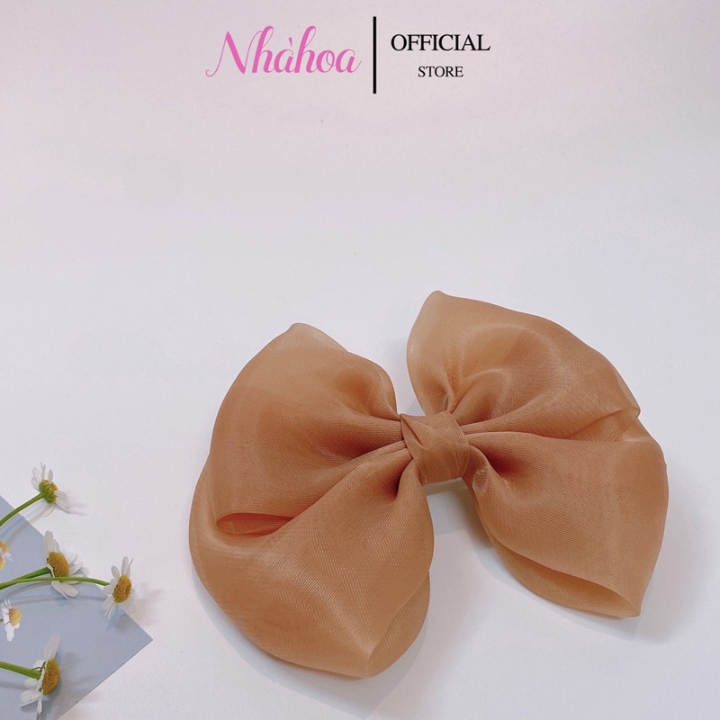 Kẹp Nơ Mây Chất Voan Mỹ Nhiều Màu. - Chính Hãng NHÀ HOA