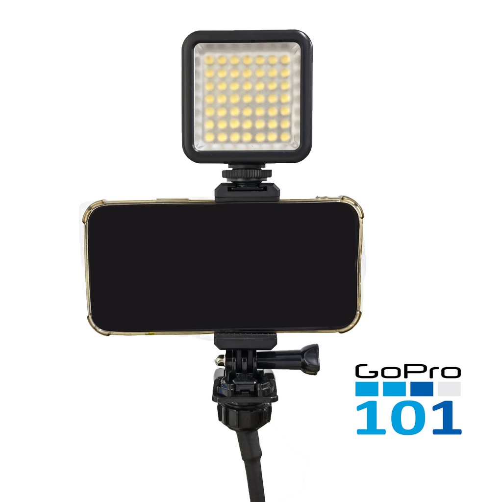 Kẹp điện thoại có Hotshoe chân Gopro + chân vít 1/4 cái  - Gopro101 - inoxnamkim