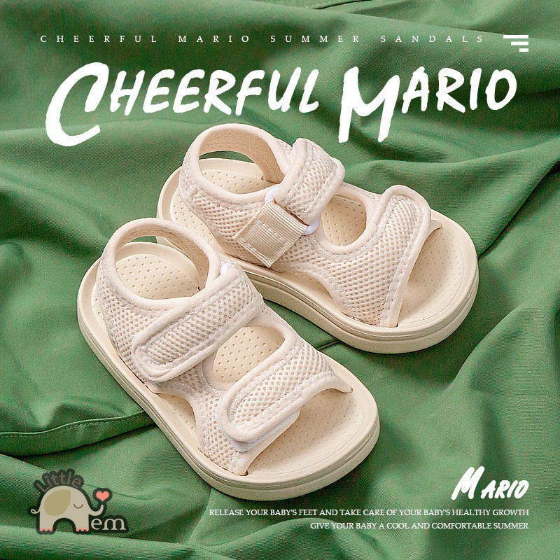 Dép chống trơn trượt Cheerful Mario cho bé _ Sandal