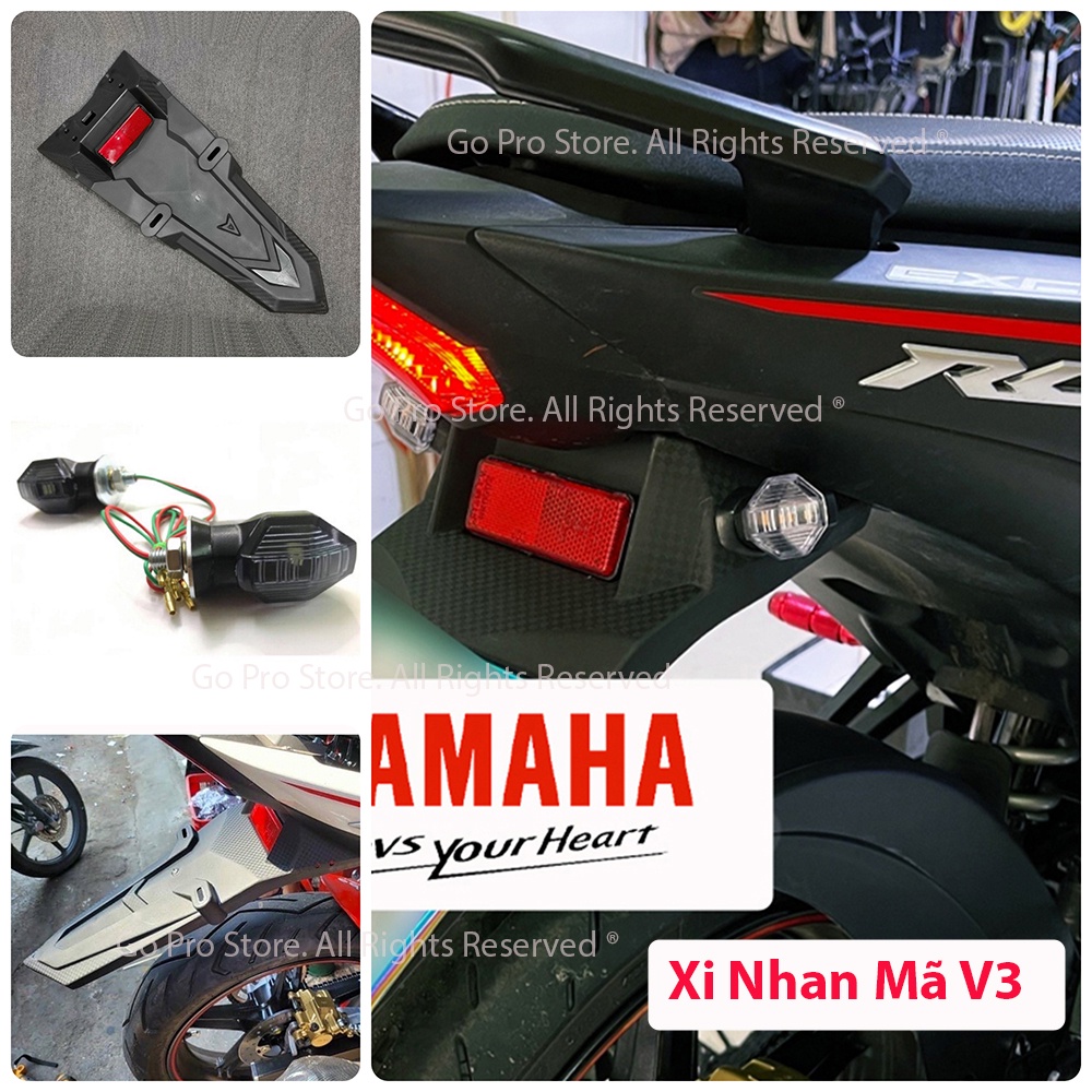 [CHÍNH HÃNG] Bộ Dè Sau Kiểu FZ &amp; Xi Nhan EXCITER 155cc VVA
