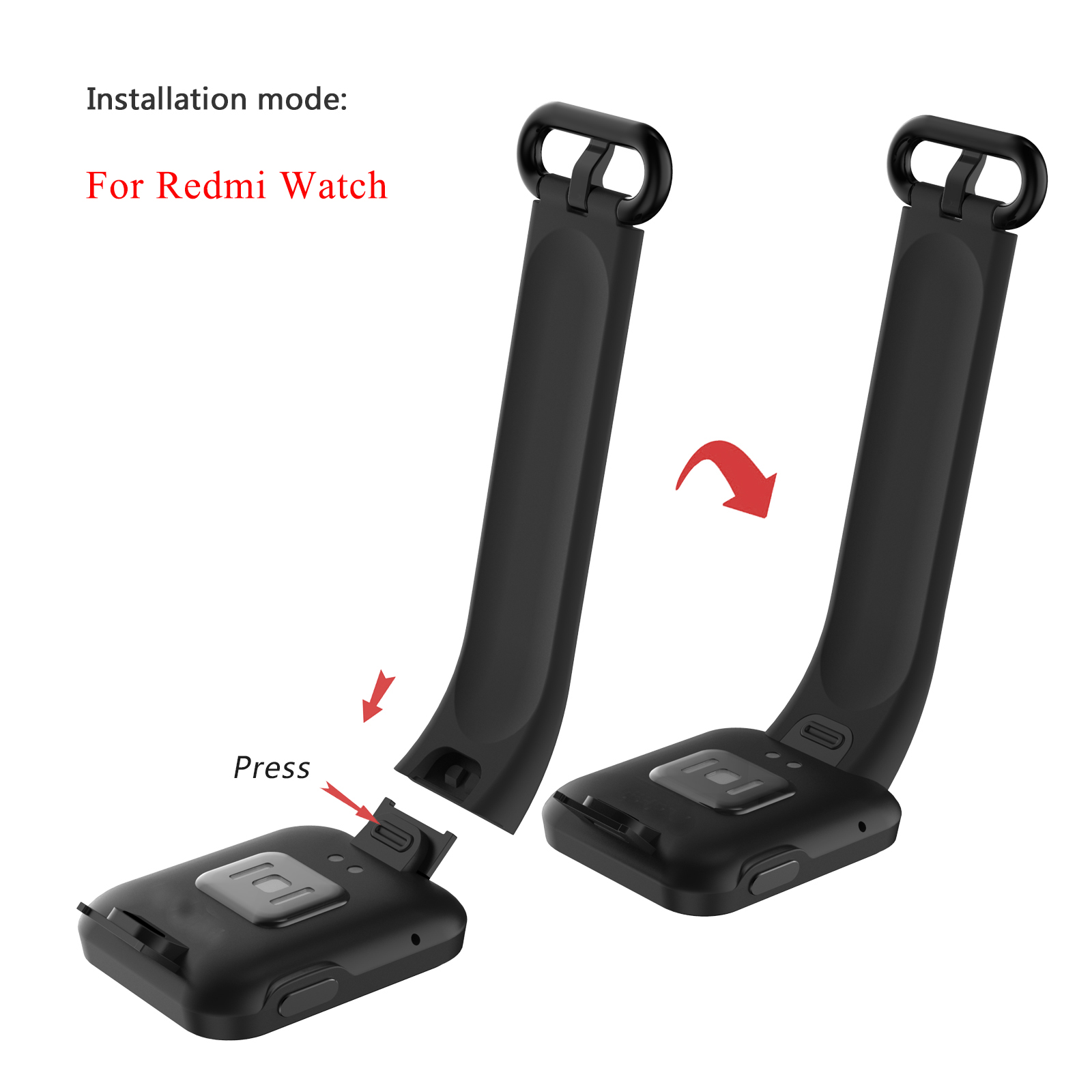 Dây đeo thay thế JANSIN chất liệu silicon thiết kế nhiều lỗ cho đồng hồ Redmi Watch 2 Lite Xiaomi Mi Watch Lite
