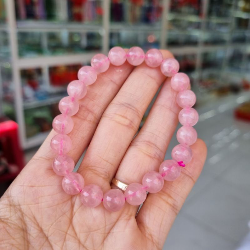 Vòng Tay Nữ Hạt Đa Màu Hồng T.A size 8mm