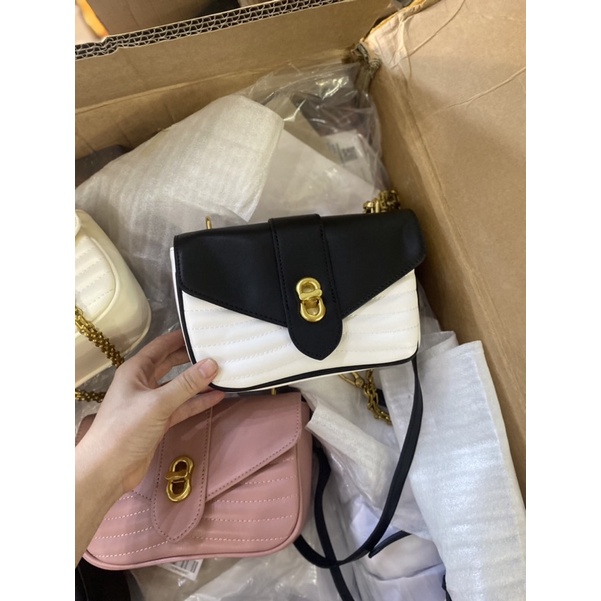 Túi xách nữ chữ C dáng yên ngựa mới nhất đựng vừa điện thoại