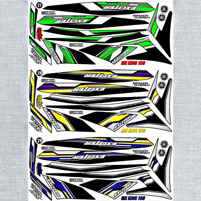 Sticker Dán Trang Trí Xe Hơi Mx King 150 - Jupiter Mx 150 - Exciter 150 - Y15zr | 11